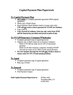 capitol payment plan customer service